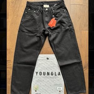 Brand new with tags Black baggy jeans by YoungLA 32R